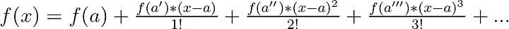 taylor series formula